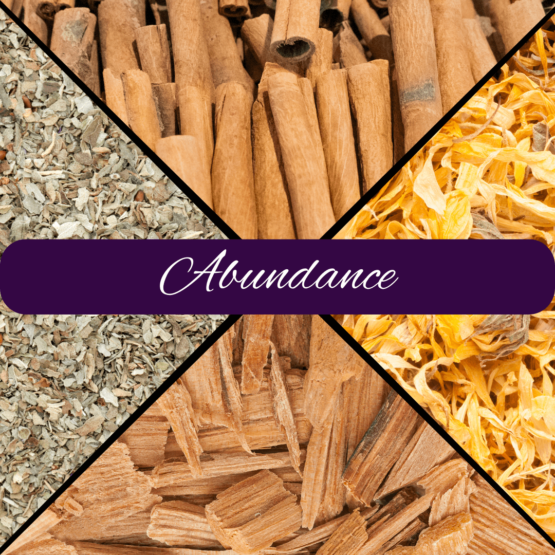 Abundance Loose Incense Blend with Citrine Crystal