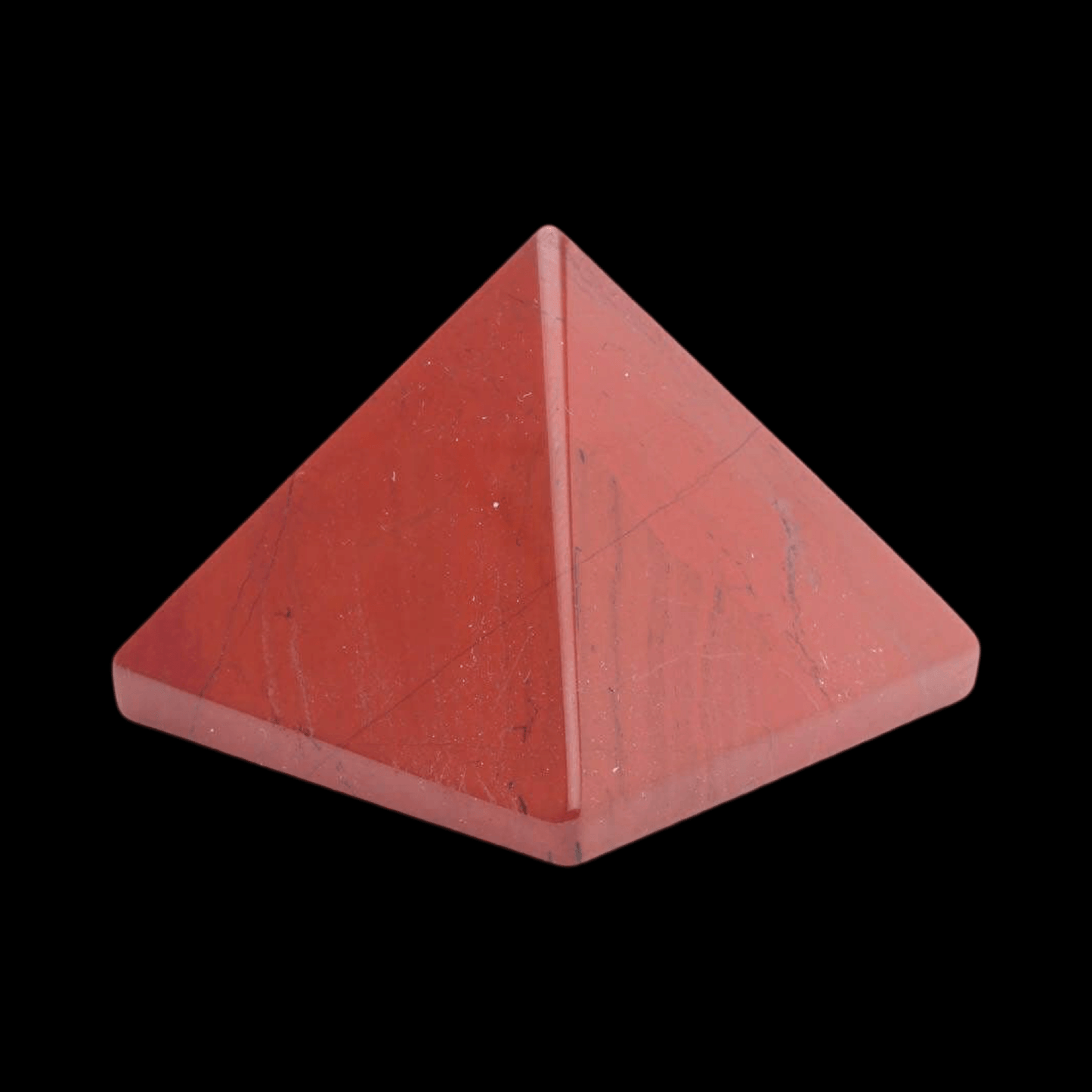 Pyramide de jaspe rouge 1 pouce