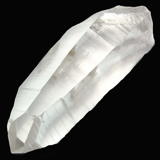 Point de quartz clair rugueux minuscule