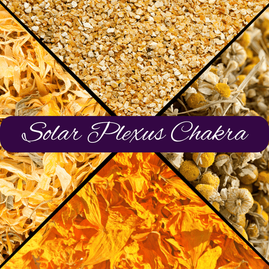 Solar Plexus Chakra Loose Incense Blend with Citrine Crystal