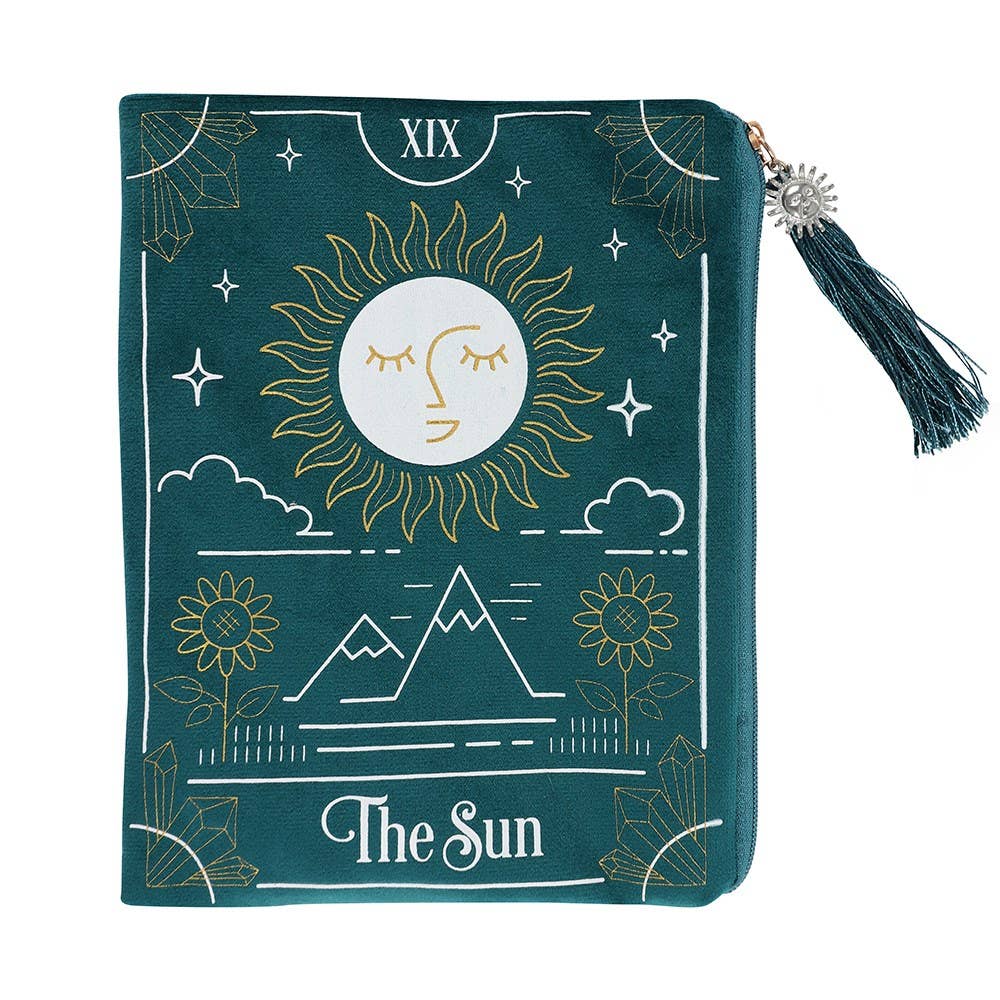 Le sac à fermeture éclair pour cartes de tarot du Soleil