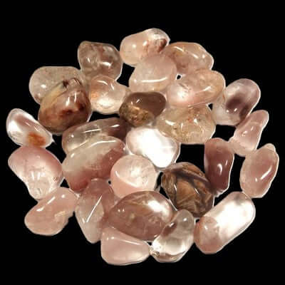 Quartz lithium rose poli