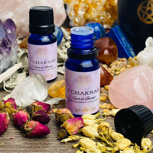 7 Chakras oil and Perfume 10 ml at $15 only from Spiral Rain