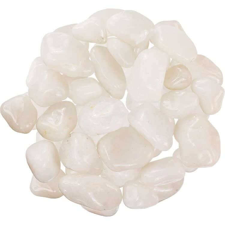 Milky quartz Tumbled at $3 only from Spiral Rain
