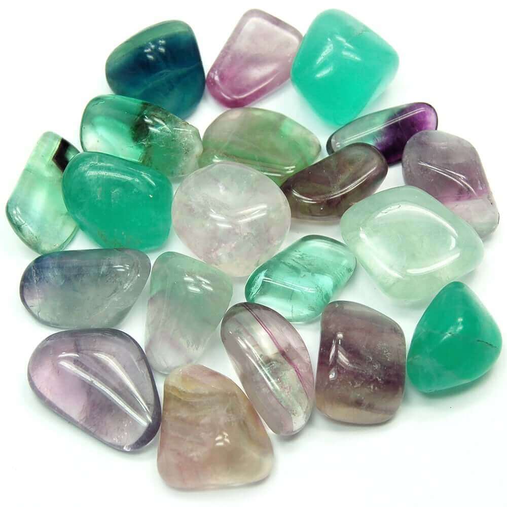 Fluorite Tumbled at $4 only from Spiral Rain