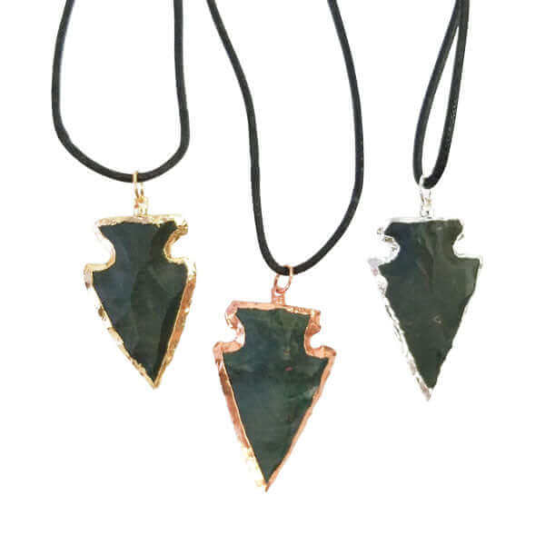 Bloodstone Arrowhead Necklace at $25 only from Spiral Rain