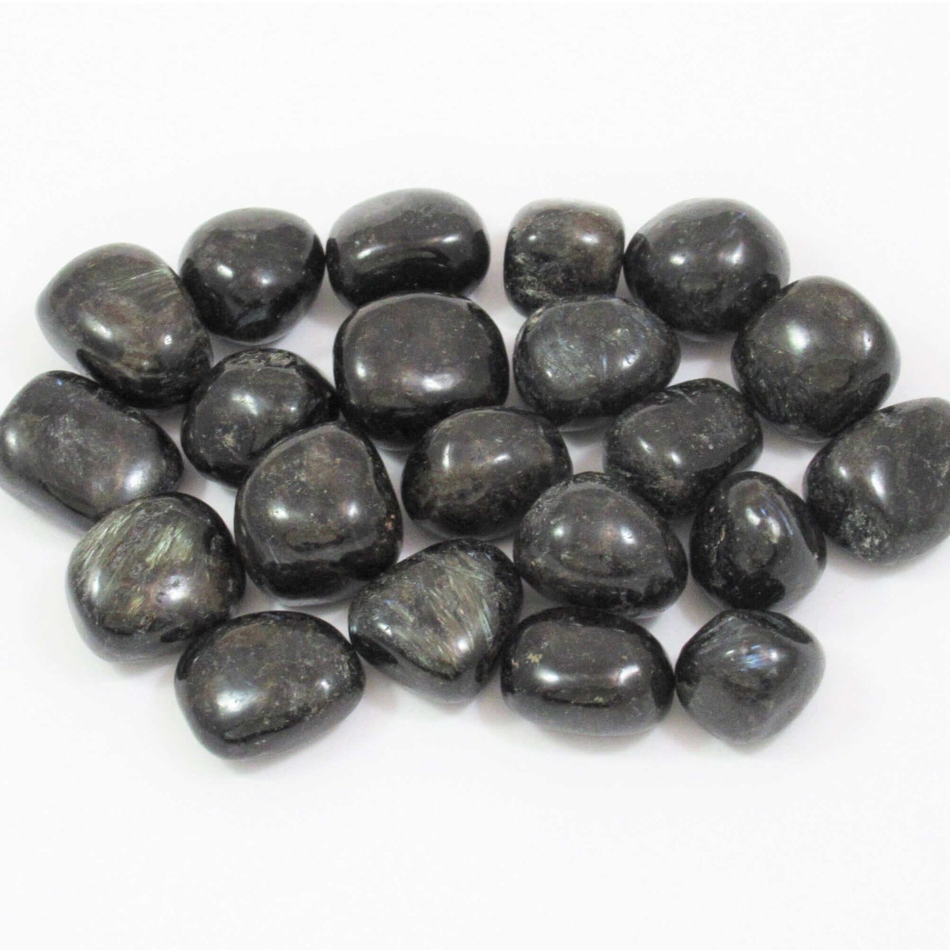 Arfvedsonite Tumbled at $8 only from Spiral Rain