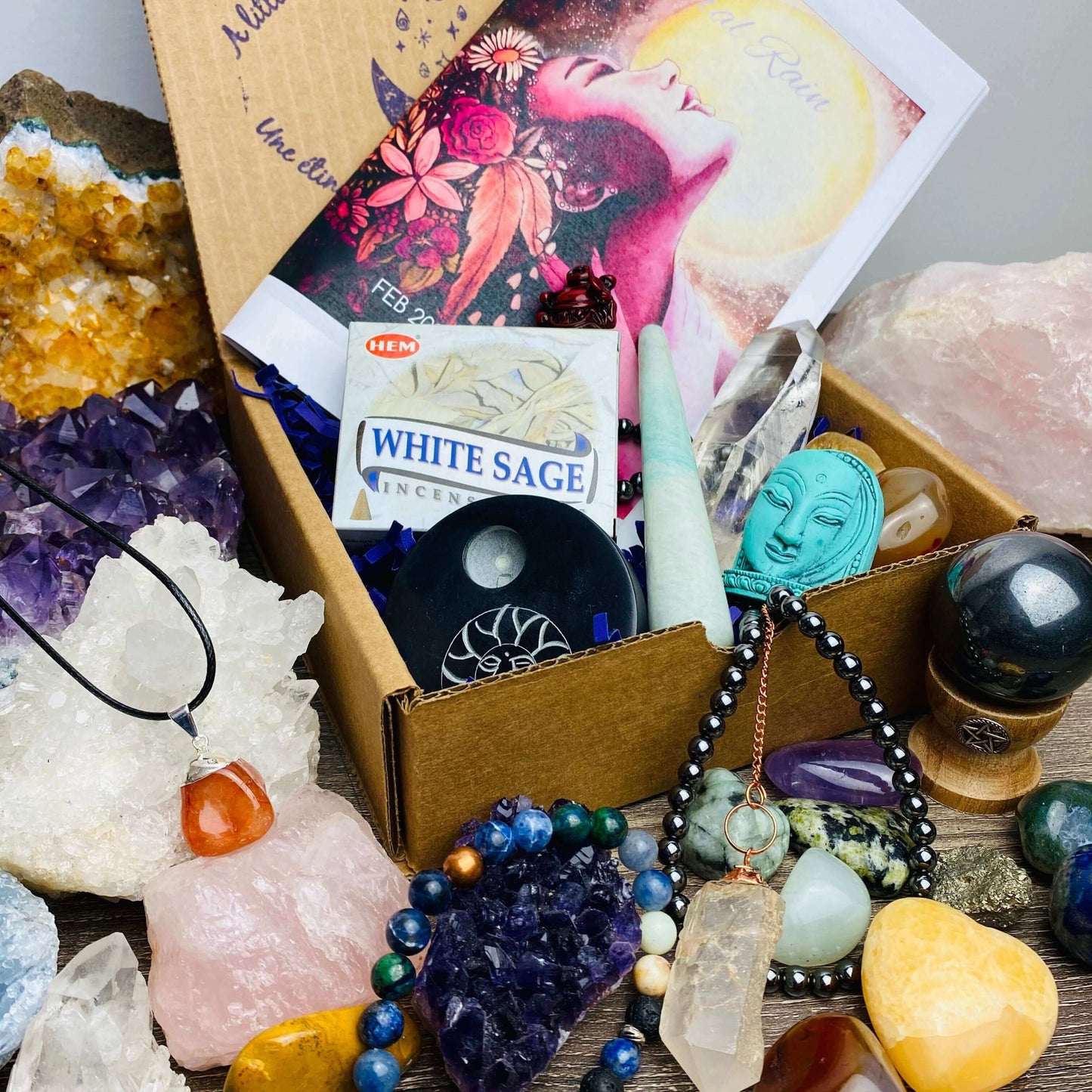 Crystals + Witch Box combo at $67.99 only from Spiral Rain
