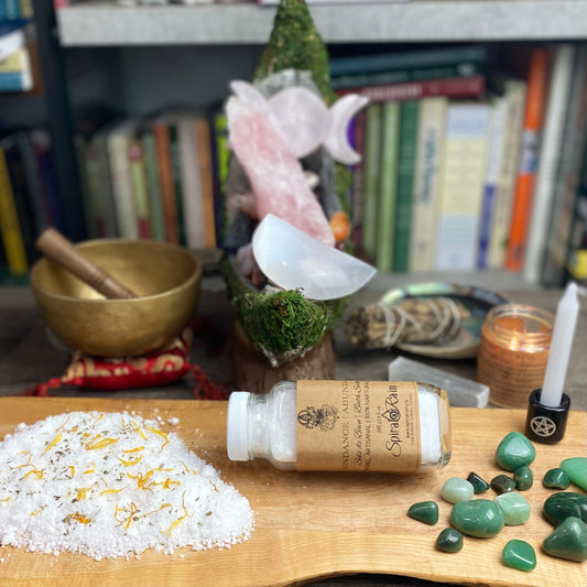 Abundance bath salts at $20 only from Spiral Rain