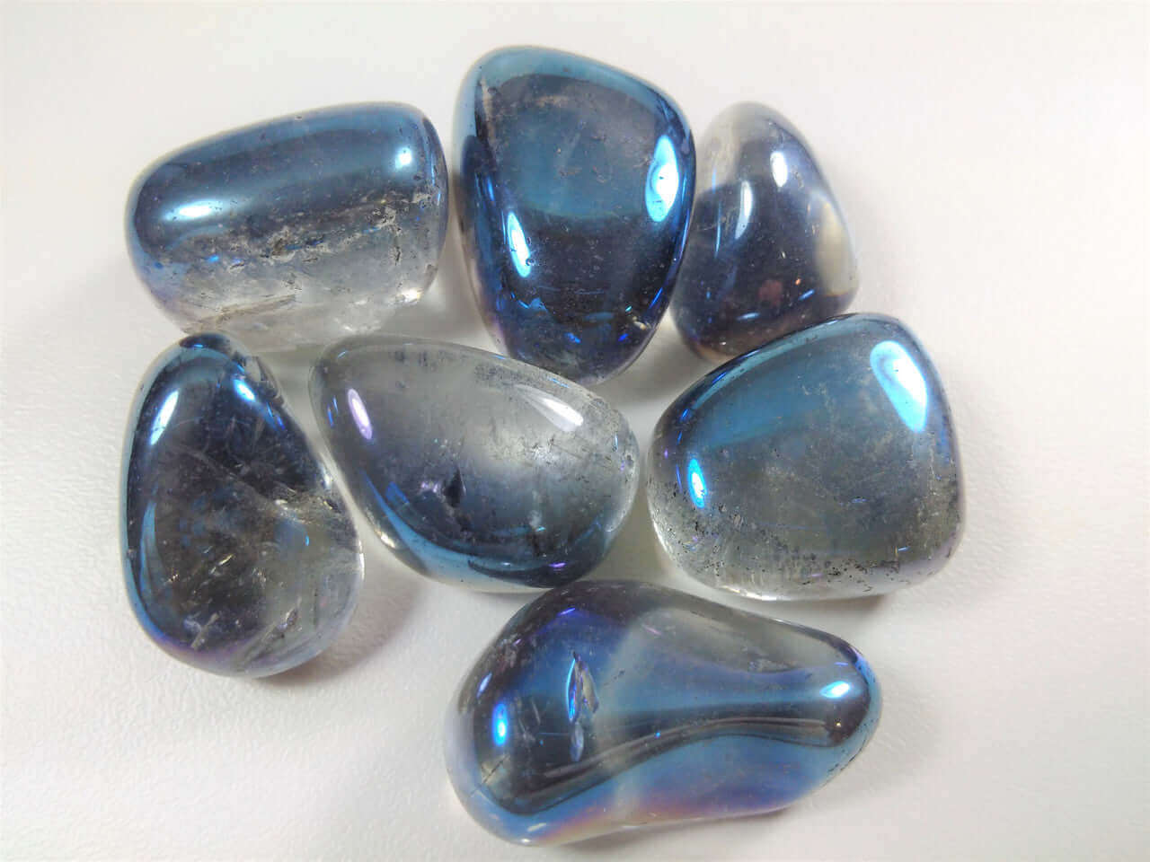 Aura Quartz Blue Tumbled at $3 only from Spiral Rain