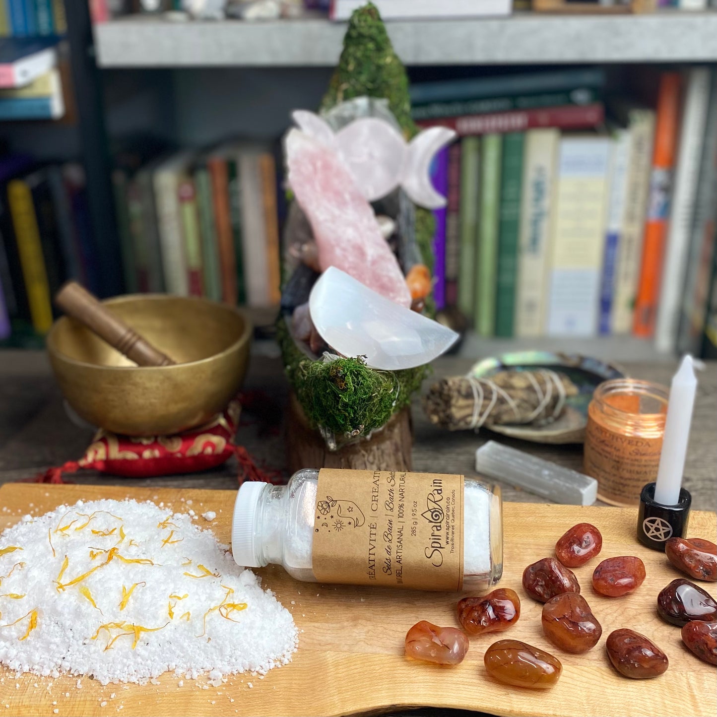 Creativity bath salts at $20 only from Spiral Rain