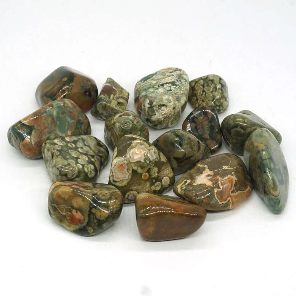 Jasper Orbicular (Ocean) Tumbled at $3 only from Spiral Rain