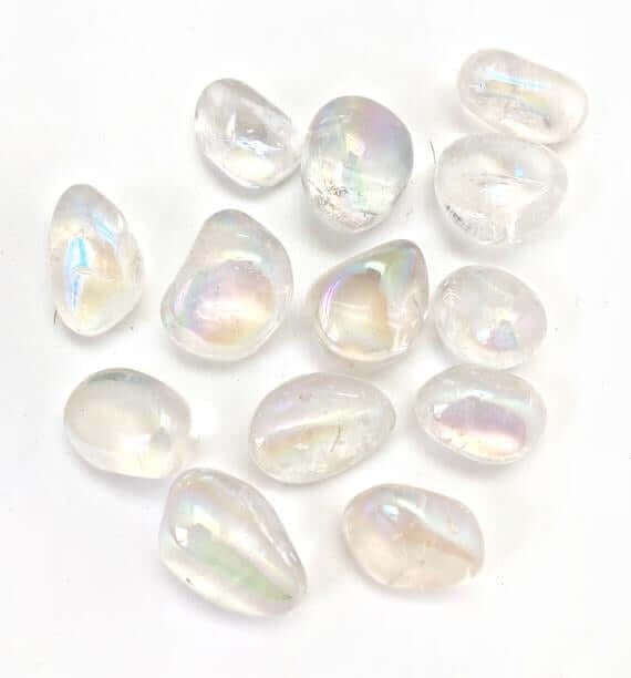 Angel Aura Quartz Tumbled at $5 only from Spiral Rain