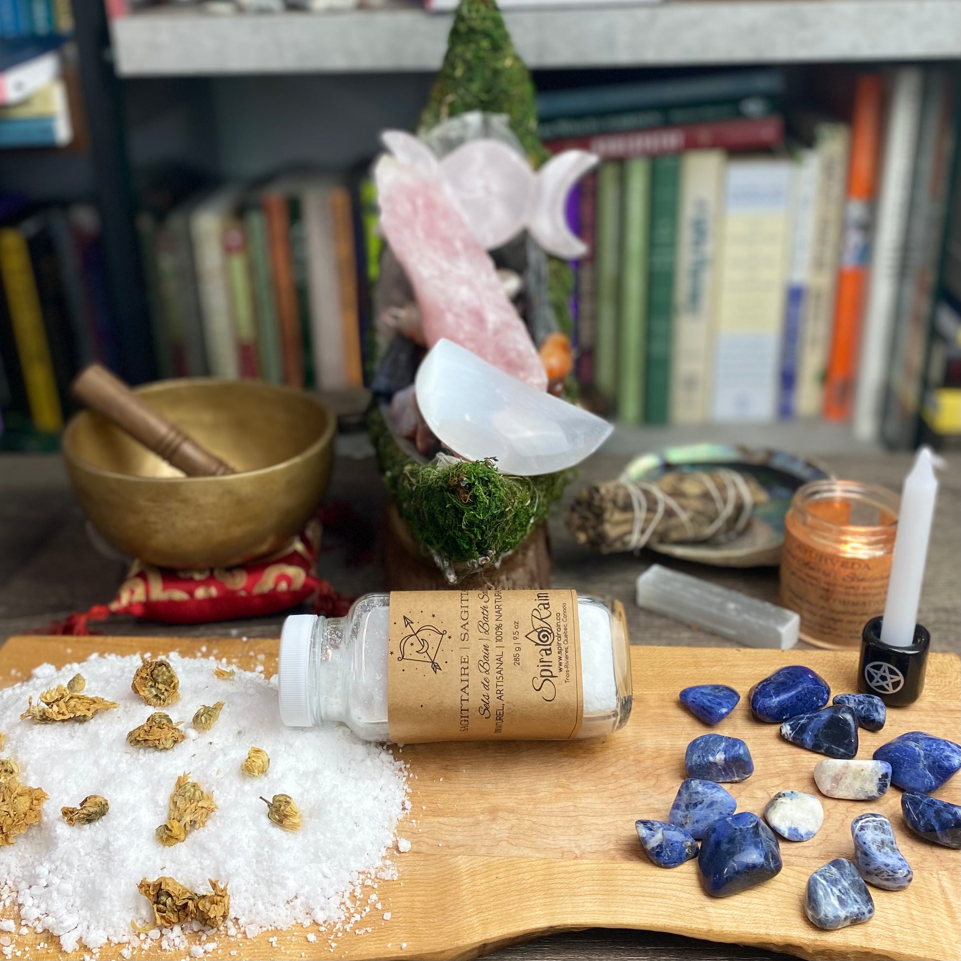 Sagittarius (Nov 22 - Dec 21) bath salts at $20 only from Spiral Rain