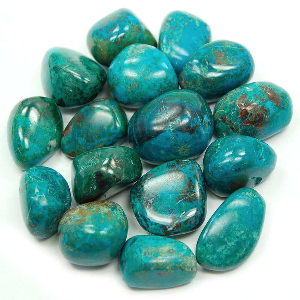 Chrysocolla Tumbled at $10 only from Spiral Rain