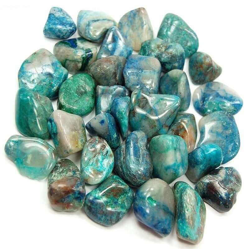 Chrysocolla Tumbled at $5 only from Spiral Rain