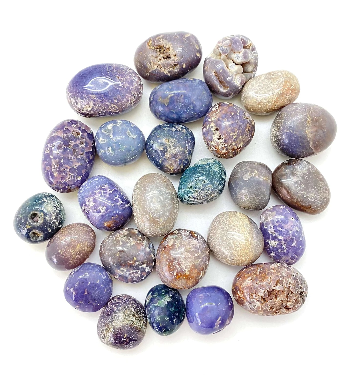Agate Grape Tumbled at $8 only from Spiral Rain