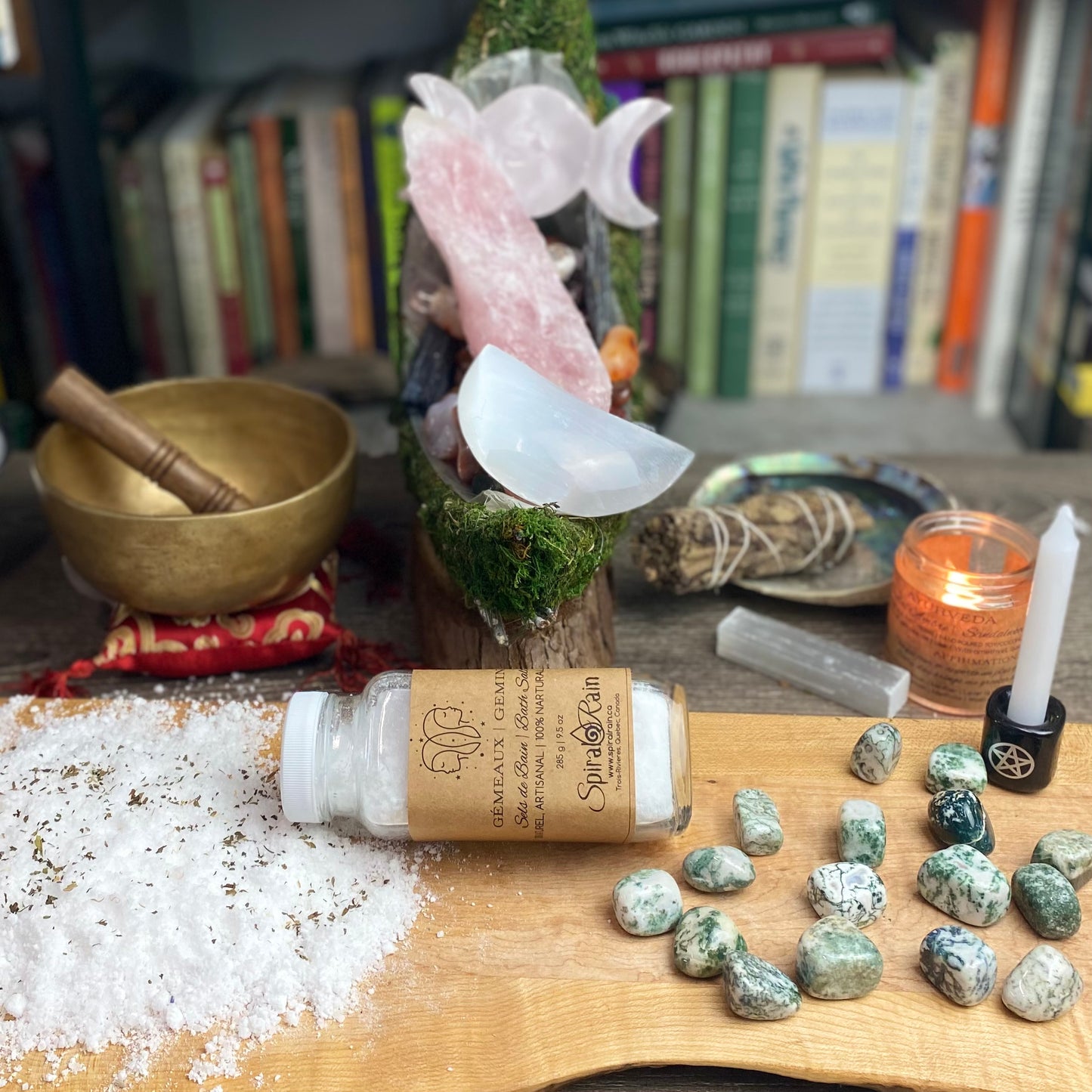 Gemini (May 21 - Jun 20) bath salts at $20 only from Spiral Rain